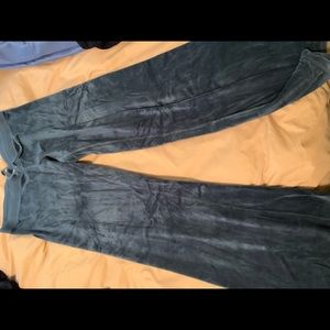 Juicy Couture blue/gray velour pants. Sz med